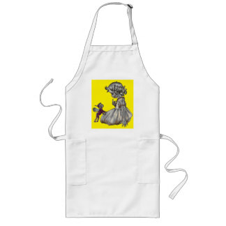 Delantal Largo Hada púrpura y Chica Apron