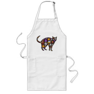 DELANTAL LARGO HALLOWEEN CAT