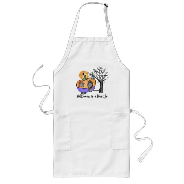 Delantal Largo Halloween Es Un Estilo De Vida | Camper | Trailer (Frente)
