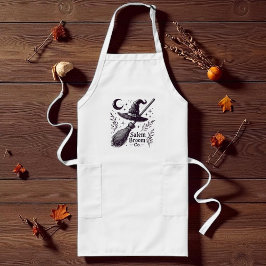 Delantal Largo Halloween Salem Witch Broomstick
