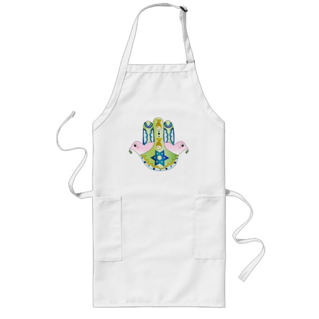 Delantal Largo Hamsa judío (Frente)