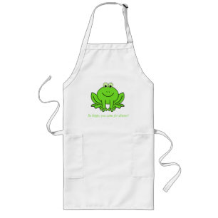 Delantal Largo Happy Hoppy Frog Apron