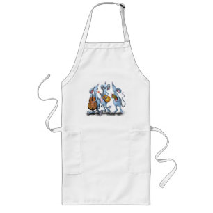 Delantal Largo Happy Mouse Music Band Apron Fun
