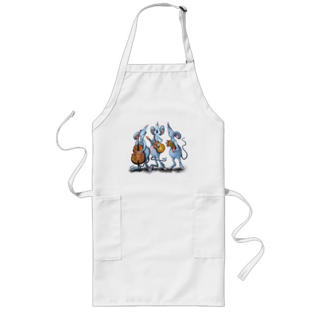 Delantal Largo Happy Mouse Music Band Apron Fun (Frente)