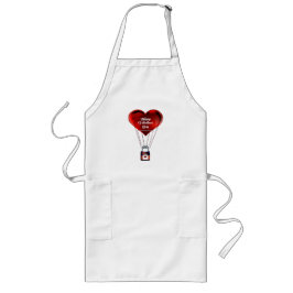 Delantal Largo Happy Valentine's Day Apron
