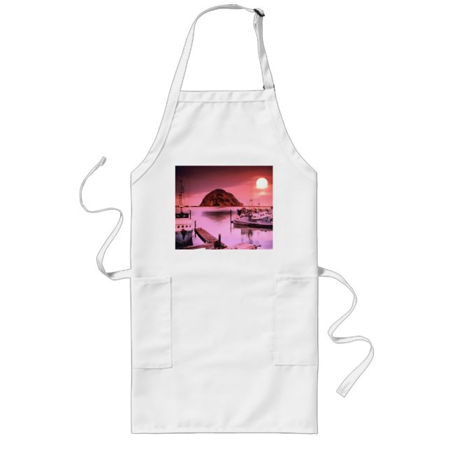 Delantal Largo Harbour Hues Pintando Apron (Frente)