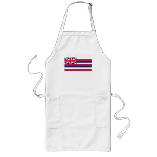 Delantal Largo Hawái, bandera del estado del paraíso de Aloha haw