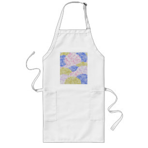 Delantal Largo Hermosos Campos De Hidrangeas