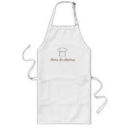 Delantal Largo Hora do churras avental