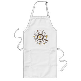 Delantal Largo Huevo en Ilustracion Pan - Delicioso Desayuno