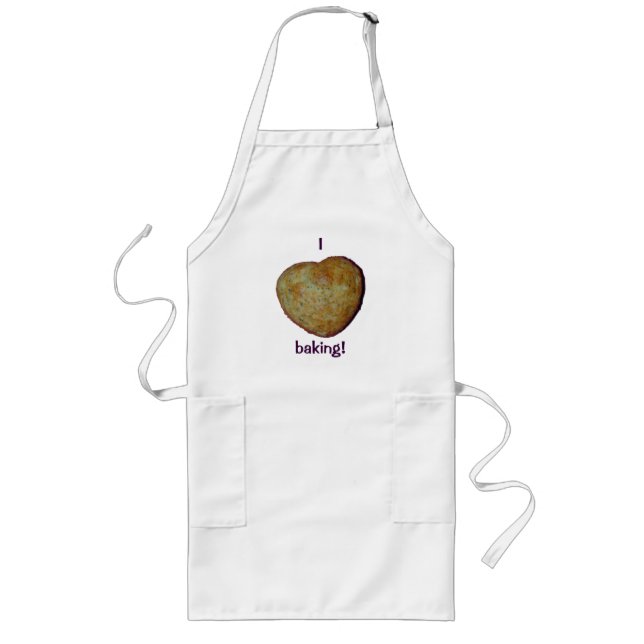 Delantal Largo I Corazón Baking Lemon Poppysemapron (Frente)