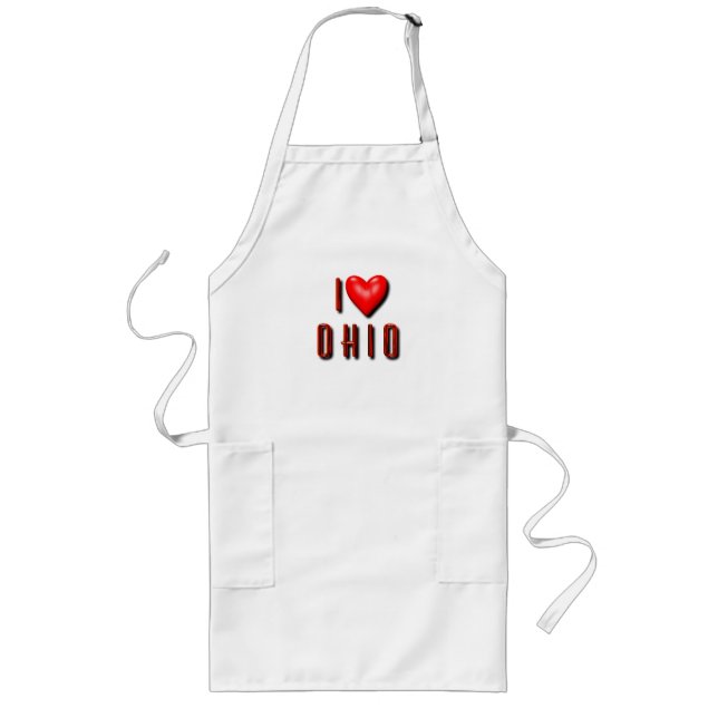 Delantal Largo I corazón Ohio (Frente)