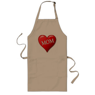DELANTAL LARGO I LOVE MOM