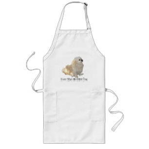 Delantal Largo I Love My Little White Dog - Pekingese !