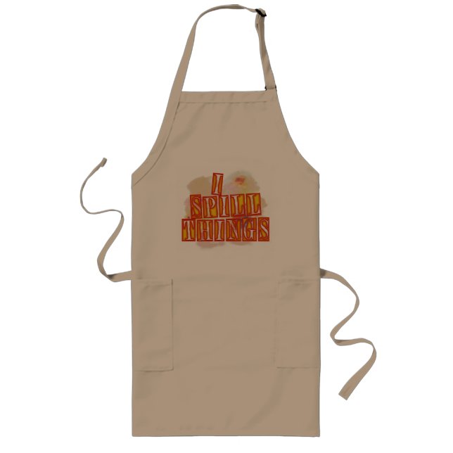 Delantal Largo I Spill Things long khaki chef apron (Frente)