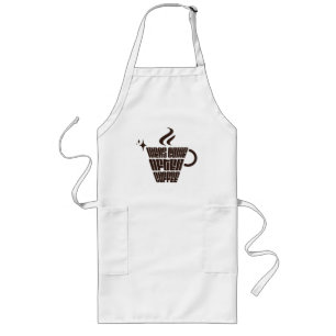 Delantal Largo Ideas Vienen Después del Café – Vertical de Moda