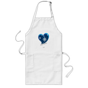 Delantal Largo invierno en amor-Signature-Azul