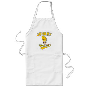 Delantal Largo Johnny Bravo Collegiate Graphic