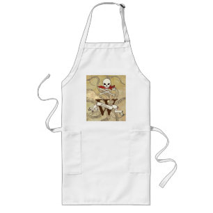 Delantal Largo Jolly Roger Monogram Inicial
