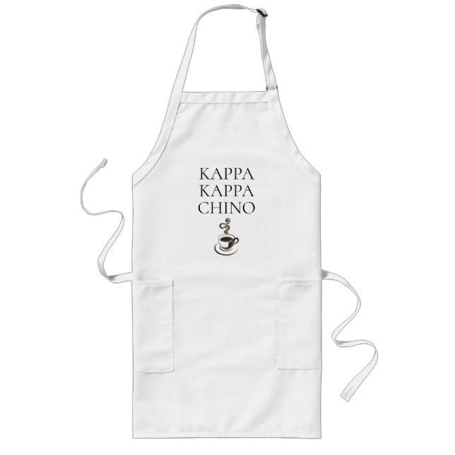 Delantal Largo Kappa Kappa Chino Funny Coffee Lover (Frente)