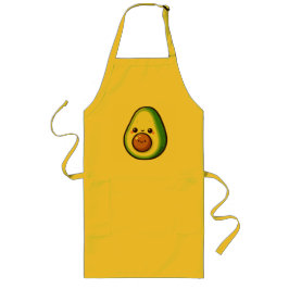 Delantal Largo Kawaii Cute Aguacate