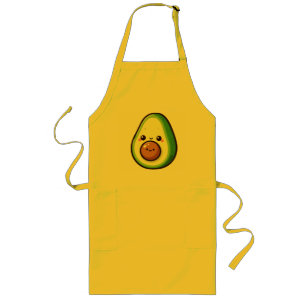 Delantal Largo Kawaii Cute Aguacate