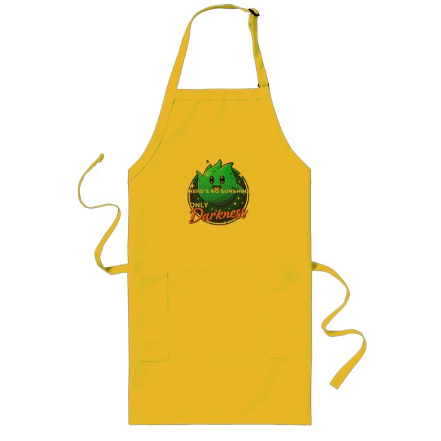 Delantal Largo Kawaii Ghost No Sunshine Only Darkness Aesthetic (Frente)