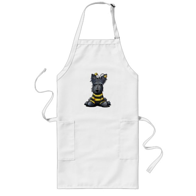 Delantal Largo KiniArt Scottie Dog Bee (Frente)