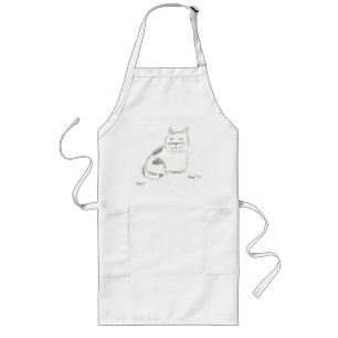 Delantal Largo Kitty Sketch Apron