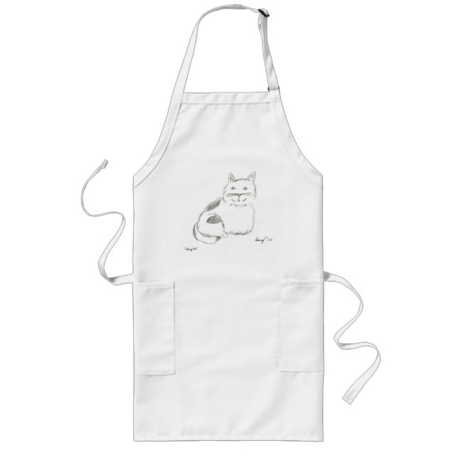 Delantal Largo Kitty Sketch Apron (Frente)