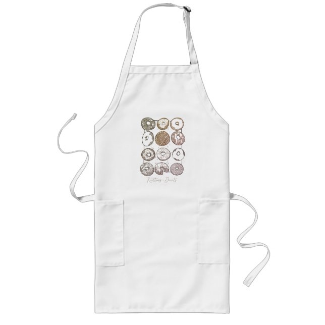 Delantal largo KNIT DOZEN DONUTS (Frente)