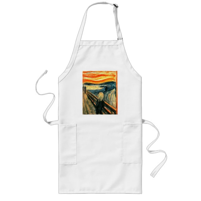 Delantal Largo La crema de Edvard Munch (Frente)
