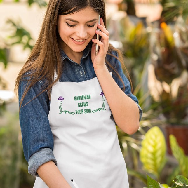 Delantal Largo La jardinería cultiva tu alma (Subido por el creador)