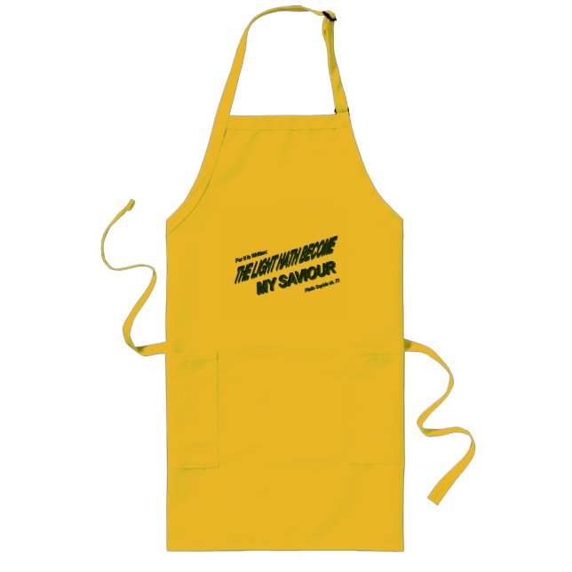 Delantal Largo La luz se convierte en mi salvador - verde (Frente)