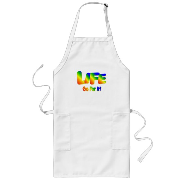 Delantal Largo La vida va por ella, Apron (Frente)