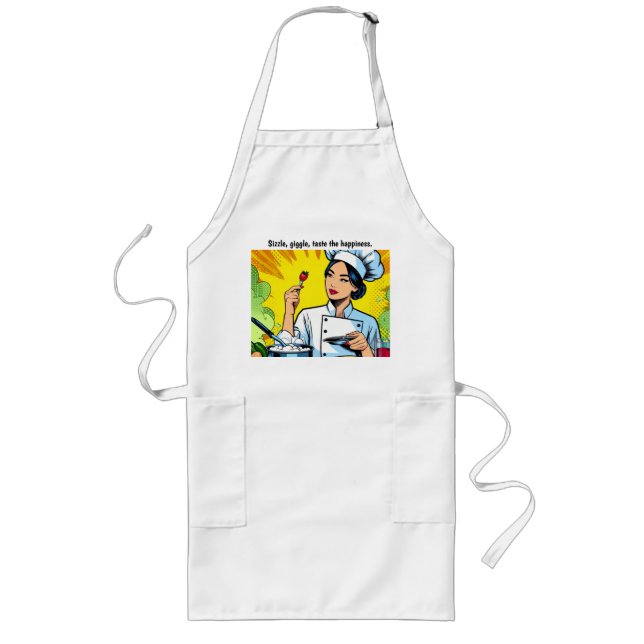 Delantal Largo Lady Chef 04 (Frente)
