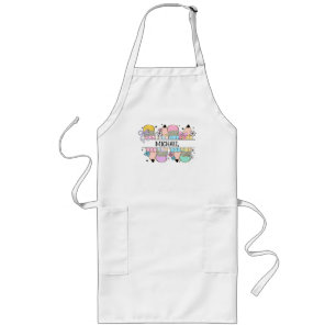 Delantal Largo Lápiz de color lindo personalizado personalizado -