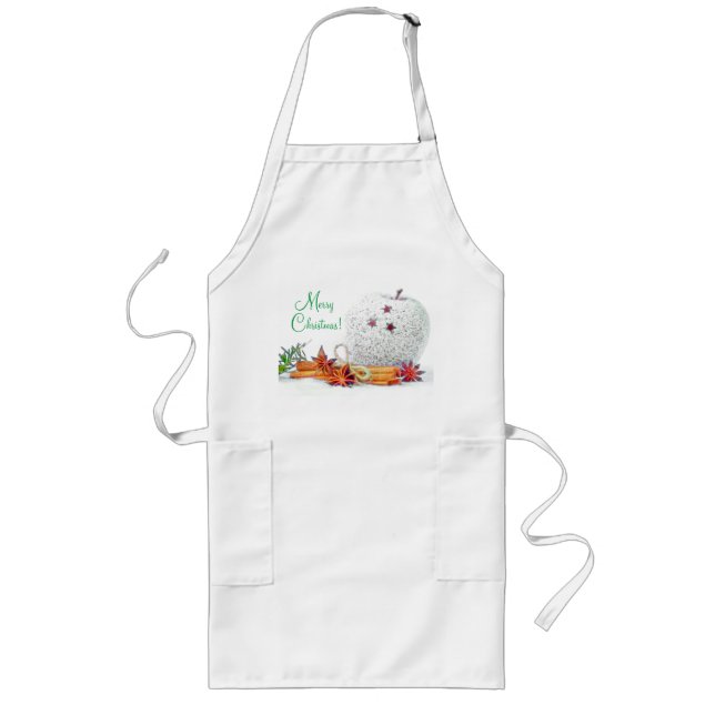 Delantal Largo Las estrellas de los navidades de Apron (Frente)