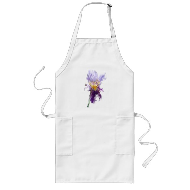 Delantal Largo Lavender Iris Apron (Frente)