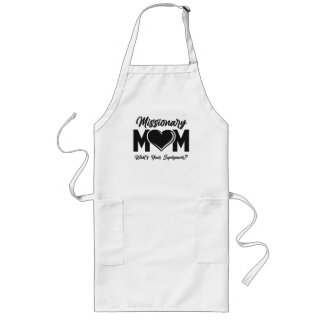 Delantal Largo LDS Mormon Missionate Mom Long Apron