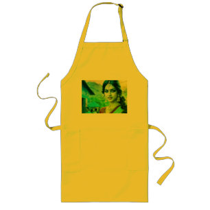 Delantal Largo Leña de Apron en cada marco" "Negrita y bella" "
