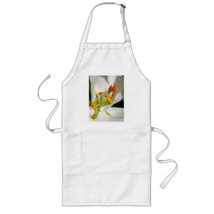 Delantal Largo Lirio blanco