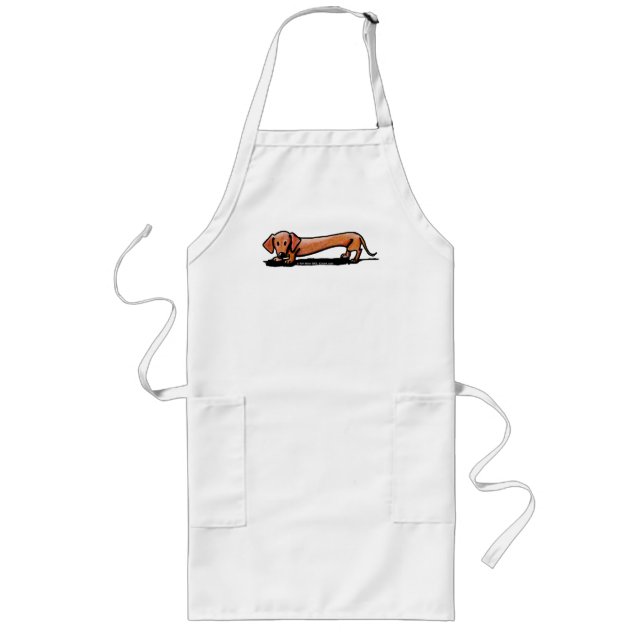 Delantal Largo Little Red Doxie Apron (Frente)