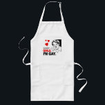 Delantal Largo Lo siento Chicas, soy gay.<br><div class="desc">Humor gay,  humor lésbico,  y orejas de orgullo,  camisetas GLBT/LGBT,  caramelos,  maricones,  botones,  signos,  posters y regalos de orgullo gay de: http://www.GLBTshirts.com</div>