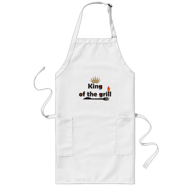 Delantal Largo Los Aprones Del Rey Del Grill (Frente)