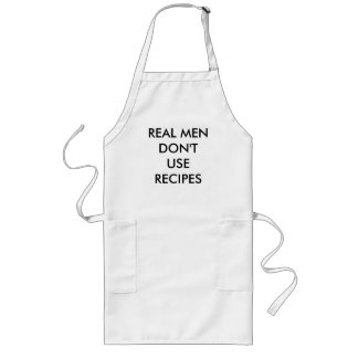 DELANTAL LARGO LOS HOMBRES REALES NO UTILIZAN RECETAS