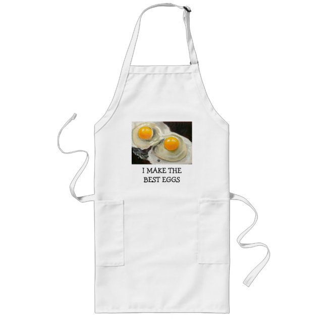 DELANTAL LARGO LOS MEJORES HUEVOS NUNCA: COCINERO: ARTE (Frente)