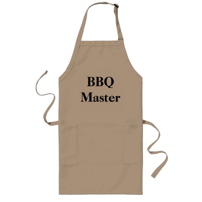 Delantal Largo Maestro de BBQ (Frente)