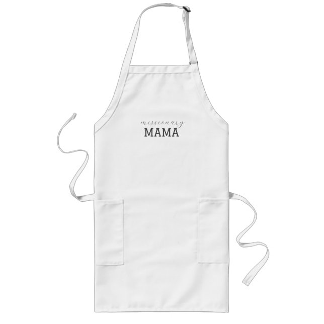 Delantal Largo Mama Apron misionera por mamá | Regalo Personaliza (Frente)