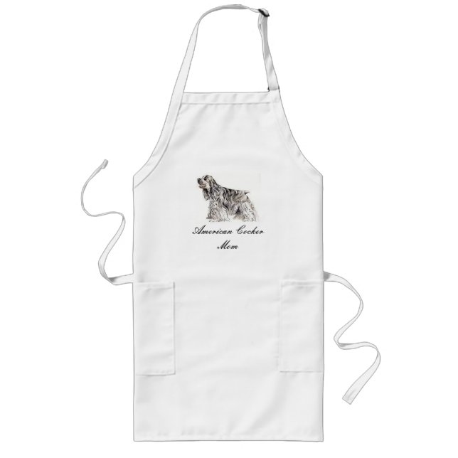 Delantal Largo Mamá, Cocker español Apron americano (Frente)